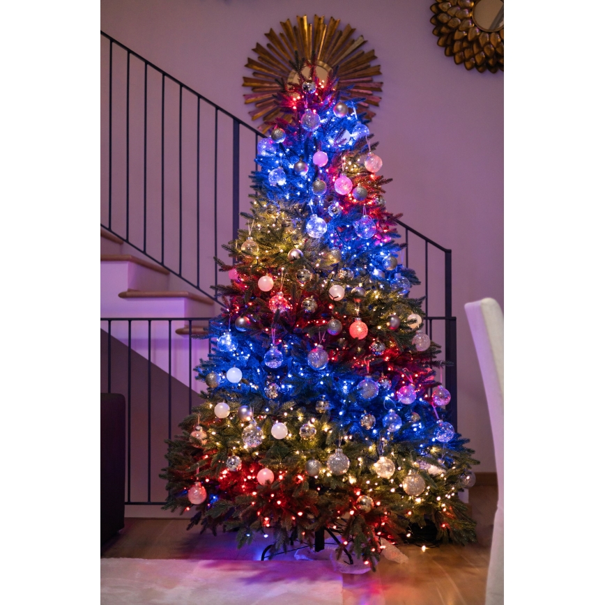 Twinkly - LED RGBW Regulação exterior Corrente de Natal STRINGS 250xLED 23,5m IP44 Wi-Fi