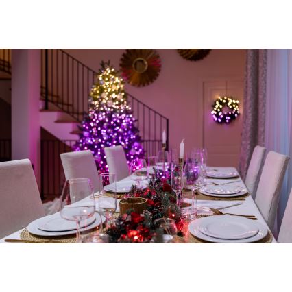 Twinkly - LED RGBW Regulação exterior Corrente de Natal STRINGS 250xLED 23,5m IP44 Wi-Fi