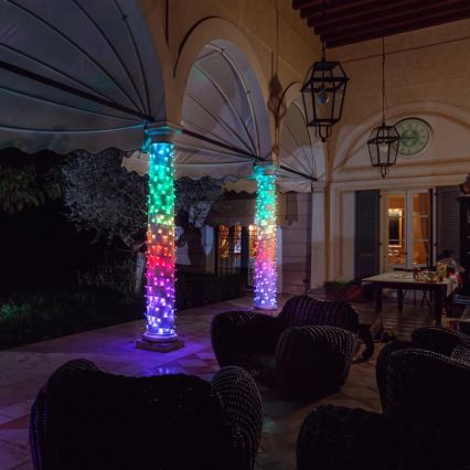 Twinkly - LED RGBW Regulação exterior Corrente de Natal STRINGS 250xLED 23,5m IP44 Wi-Fi
