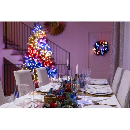 Twinkly - LED RGBW Regulação exterior Corrente de Natal STRINGS 250xLED 23,5m IP44 Wi-Fi
