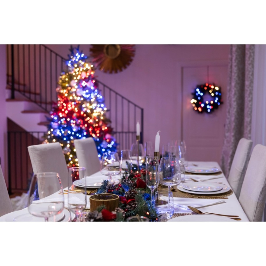 Twinkly - LED RGBW Regulação exterior Corrente de Natal STRINGS 250xLED 23,5m IP44 Wi-Fi