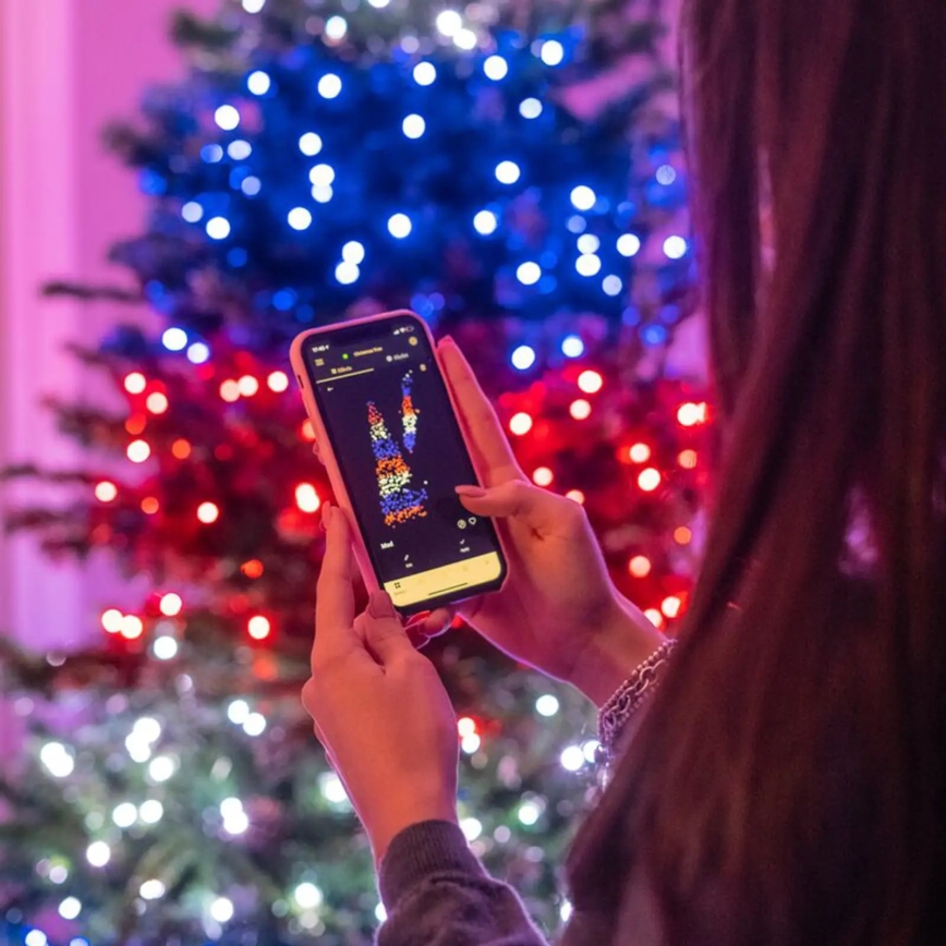 Twinkly - LED RGBW Regulação exterior Corrente de Natal STRINGS 250xLED 23,5m IP44 Wi-Fi