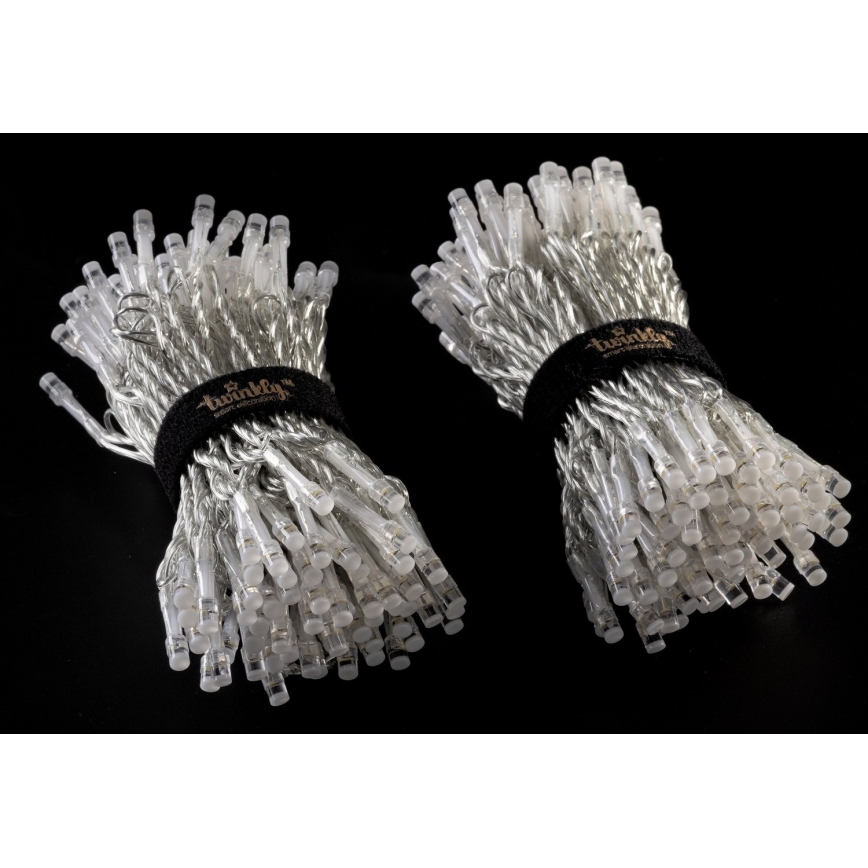 Twinkly - LED RGBW Regulação exterior Corrente de Natal STRINGS 250xLED 23,5m IP44 Wi-Fi