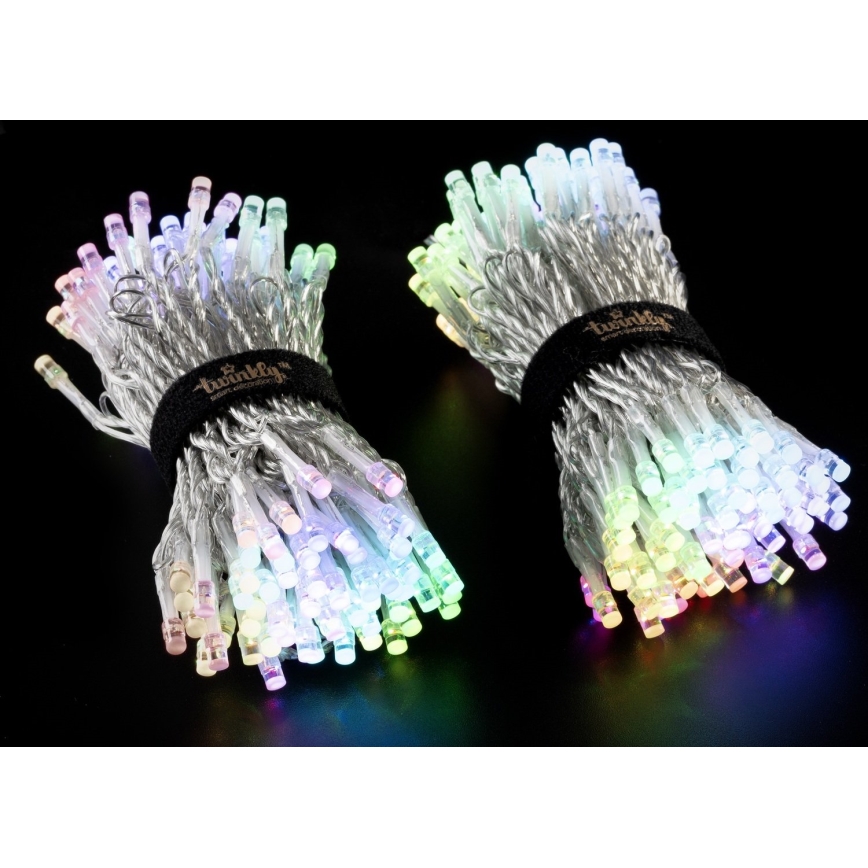 Twinkly - LED RGBW Regulação exterior Corrente de Natal STRINGS 250xLED 23,5m IP44 Wi-Fi