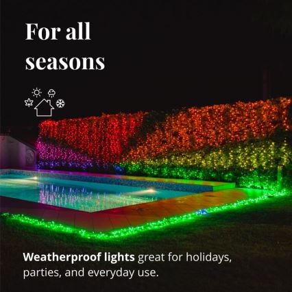 Twinkly - LED RGB Regulação exterior Corrente de Natal STRINGS 250xLED 23,5m IP44 Wi-Fi