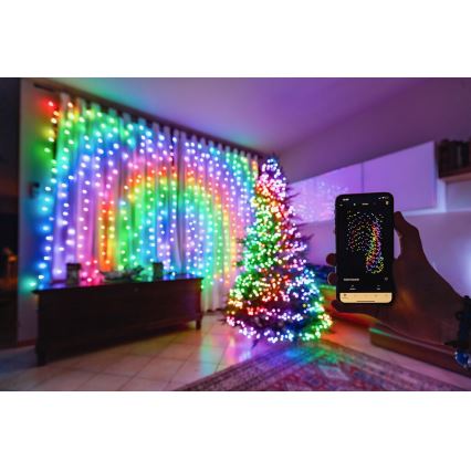 Twinkly - LED RGBW Regulação exterior Corrente de Natal STRINGS 600xLED 51,5m IP44 Wi-Fi