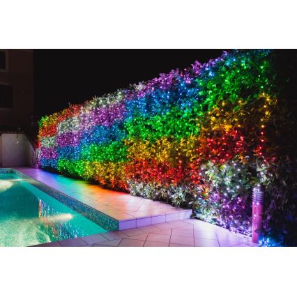 Twinkly - LED RGBW Regulação exterior Corrente de Natal STRINGS 600xLED 51,5m IP44 Wi-Fi