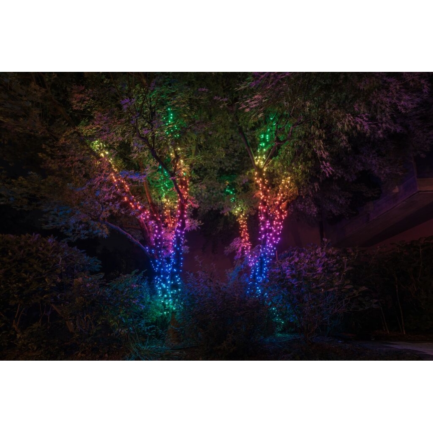 Twinkly - LED RGBW Regulação exterior Corrente de Natal STRINGS 600xLED 51,5m IP44 Wi-Fi