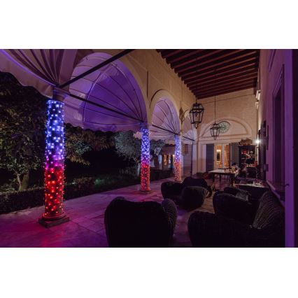 Twinkly - LED RGBW Regulação exterior Corrente de Natal STRINGS 600xLED 51,5m IP44 Wi-Fi