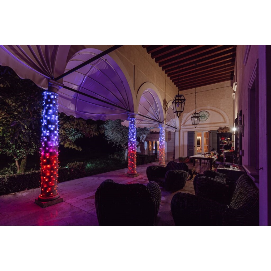 Twinkly - LED RGBW Regulação exterior Corrente de Natal STRINGS 600xLED 51,5m IP44 Wi-Fi