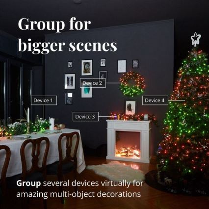 Twinkly - LED RGBW Regulação exterior Corrente de Natal STRINGS 600xLED 51,5m IP44 Wi-Fi