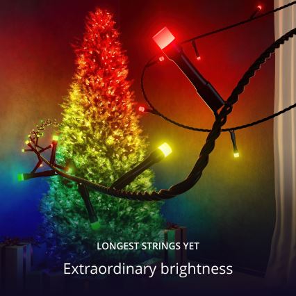 Twinkly - Corrente de Natal exterior LED RGB regulável 750xLED 63,5m IP44 Wi-Fi
