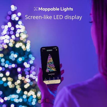 Twinkly - Corrente de Natal exterior LED RGB regulável 750xLED 63,5m IP44 Wi-Fi