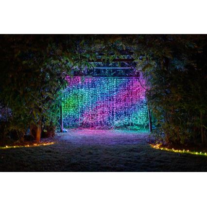 Twinkly - LED RGBW Regulação exterior Cortina de Natal CURTAIN 210xLED 6,1m IP44 Wi-Fi