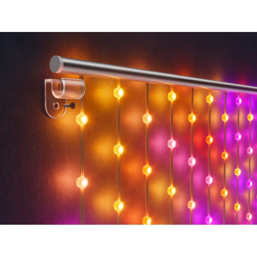 Twinkly - Cortina de Natal LED RGB regulável MATRIX 480xLED 1x1 m Wi-Fi