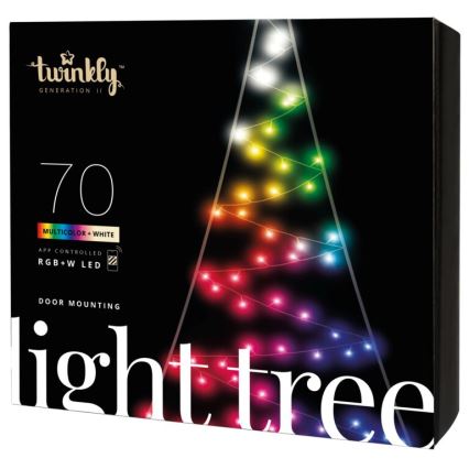 Twinkly - LED RGBW Árvore de Natal exterior com regulação LIGHT TREE 70xLED IP44 Wi-Fi
