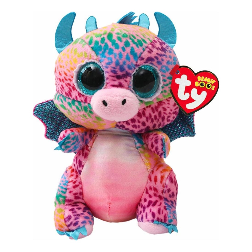 TY - Brinquedo de peluche FLINT dragão 15 cm