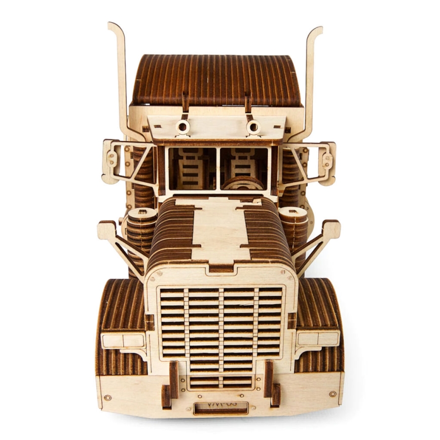 Ugears - 3D puzzle mecânico de madeira Camião com semi-reboque Heavy Boy