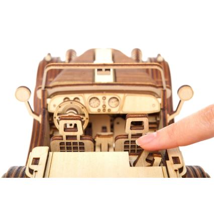 Ugears - 3D puzzle mecânico de madeira Carro roadster