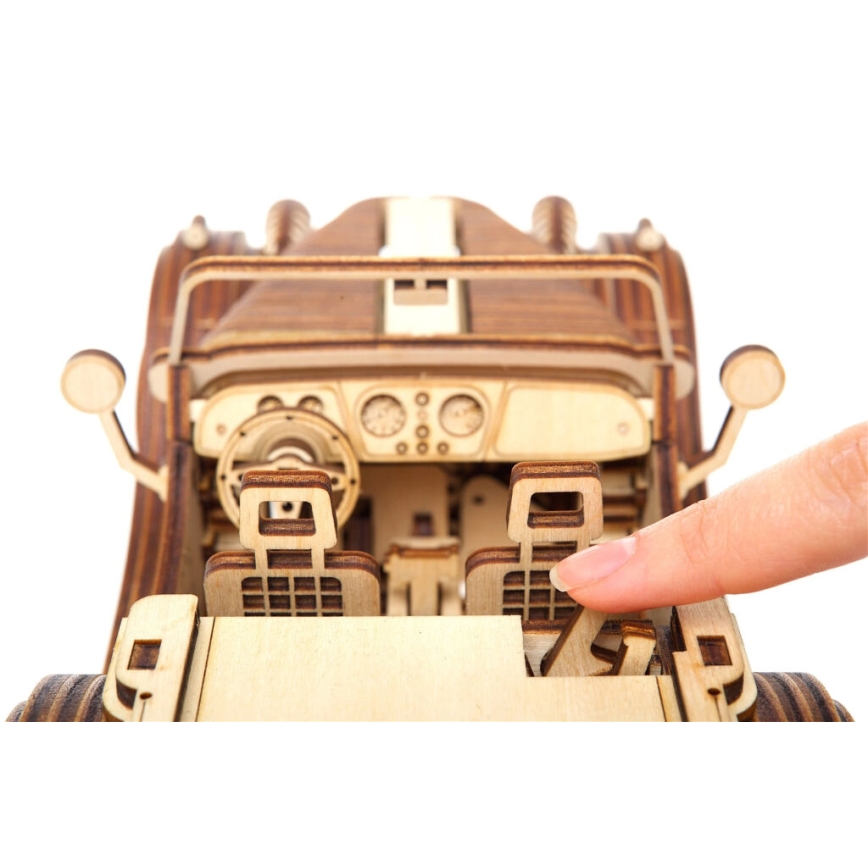 Ugears - 3D puzzle mecânico de madeira Carro roadster
