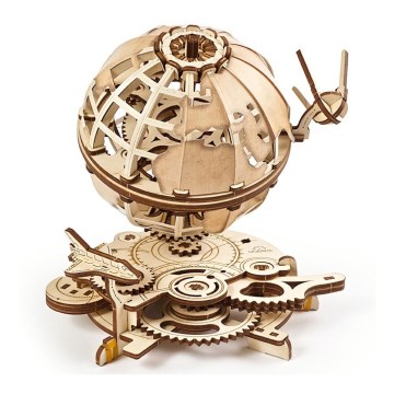 Ugears - 3D puzzle mecânico de madeira Globo