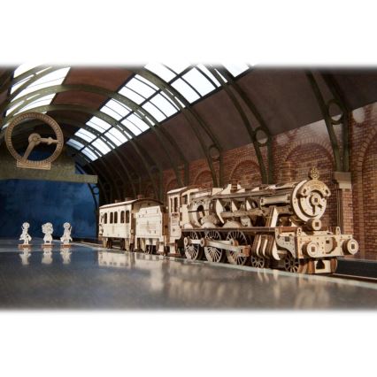 Ugears - 3D puzzle mecânico de madeira Harry Potter Expresso de Hogwarts