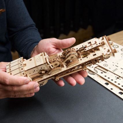 Ugears - 3D puzzle mecânico de madeira Harry Potter Expresso de Hogwarts