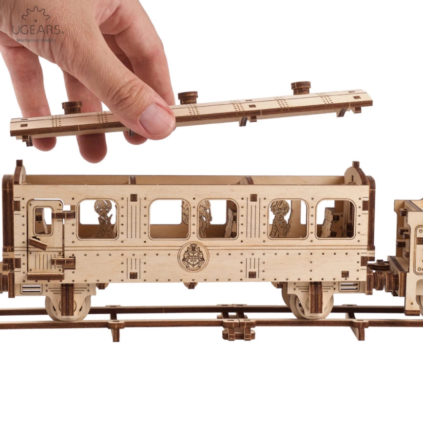 Ugears - 3D puzzle mecânico de madeira Harry Potter Expresso de Hogwarts