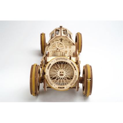 Ugears - 3D puzzle mecânico de madeira U9 Carro Grand Prix