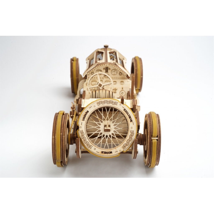 Ugears - 3D puzzle mecânico de madeira U9 Carro Grand Prix