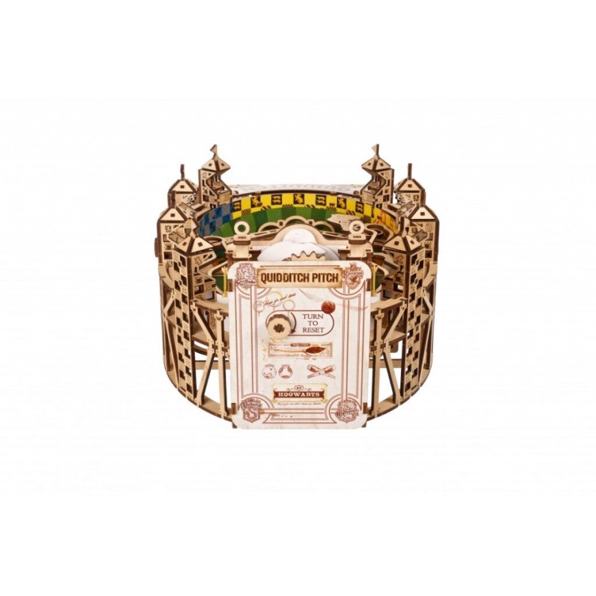 Ugears - Puzzle 3D mecânico de madeira Harry Potter Quidditch Pinball