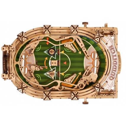 Ugears - Puzzle 3D mecânico de madeira Harry Potter Quidditch Pinball