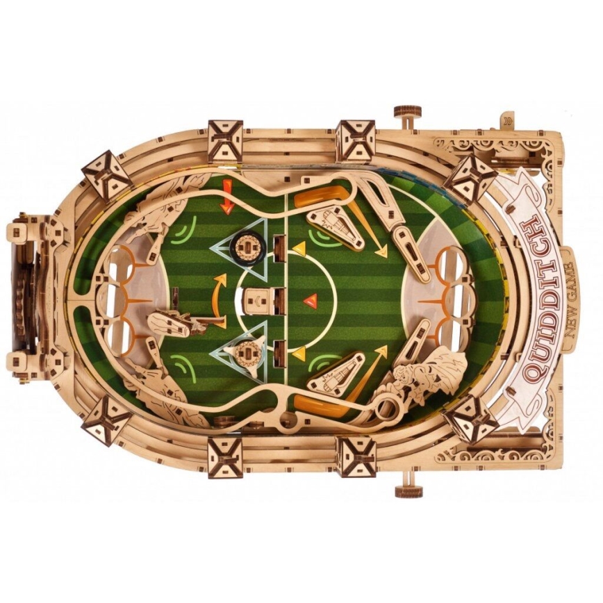 Ugears - Puzzle 3D mecânico de madeira Harry Potter Quidditch Pinball