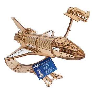 Ugears - Puzzle 3D mecânico de madeira Nave espacial da NASA