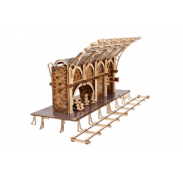 Ugears - Puzzle 3D mecânico em madeira Harry Potter plataforma do comboio