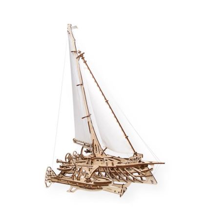 Ugears - Puzzle mecânico de madeira 3D Veleiro Merihobus trimaran