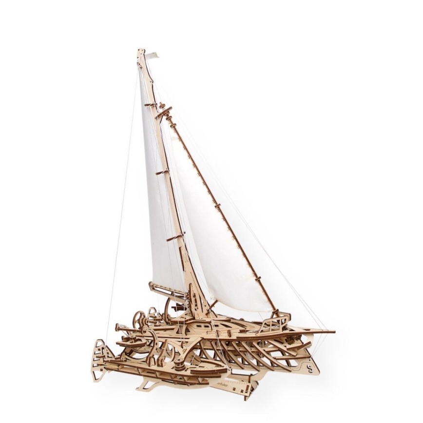 Ugears - Puzzle mecânico de madeira 3D Veleiro Merihobus trimaran