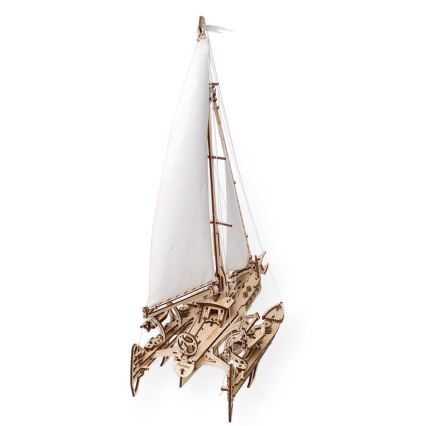 Ugears - Puzzle mecânico de madeira 3D Veleiro Merihobus trimaran