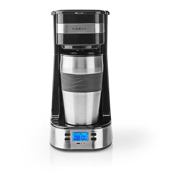 Uma cafeteira 0,42 L com temporizador