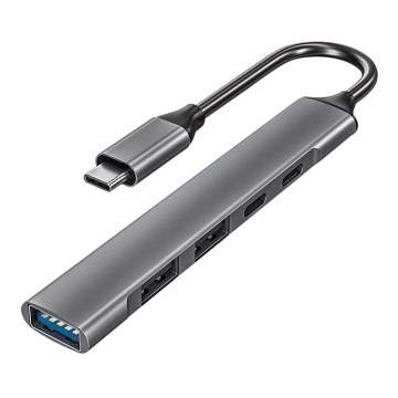 USB-C hub 5em1 Power Delivery 100W