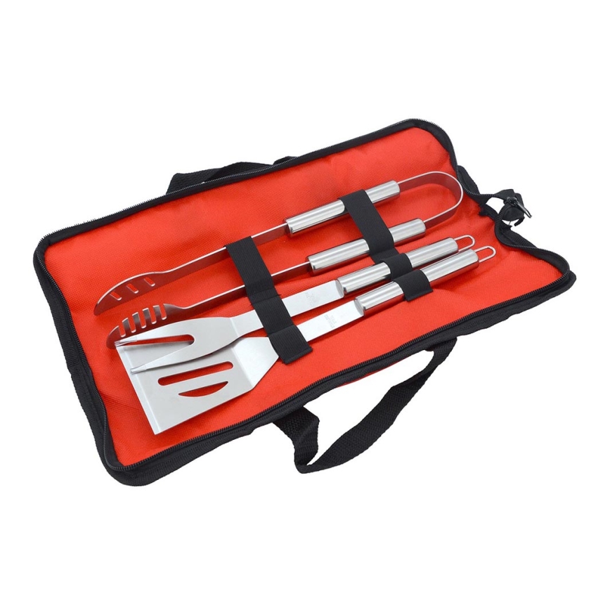 Utensílios de grelhar aço inoxidável 3 pcs