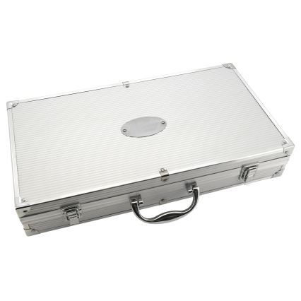 Utensílios de grelhar em aço inoxidável com uma caixa 18 pcs