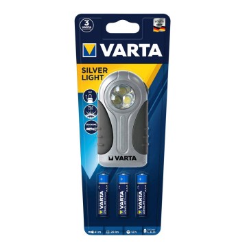 Varta 16647101421 - Lanterna LED de luz manual LUZ PRATA LED/3xAAA