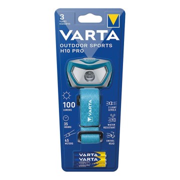 Varta 16650101421 - Lanterna de cabeça LED OUTDOOR SPORTS H10 Pro LED/3xAAA