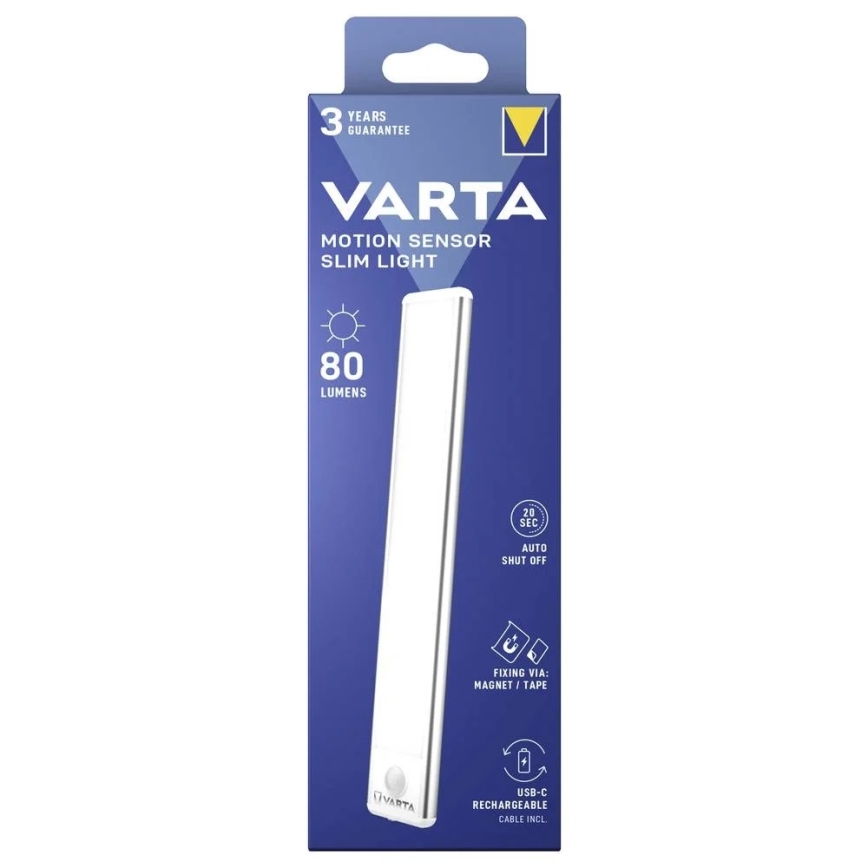 Varta 17624101111 - Iluminação LED recarregável para móveis com sensor de movimento LED/5V