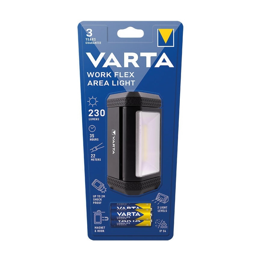 Varta 17648101421 - Lanterna portátil LED WORK FLEX AREA LIGHT LED/3xAA IP54