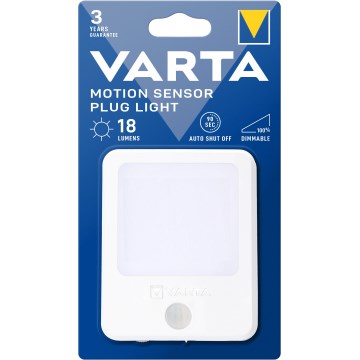 Varta 18624101401 - Iluminação de campismo noturna LED com sensor LED/230V