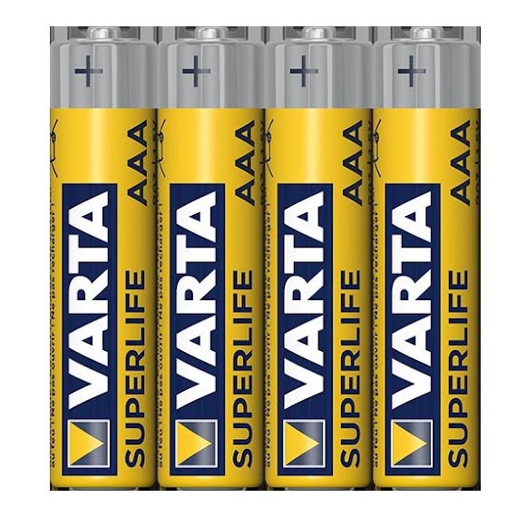 Varta 2003101304 - 4 Pilhas de carbono e zinco SUPERLIFE AAA 1,5V