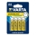 Varta 2006 - 4 pçs Bateria de zinco-carbono SUPERLIFE AA 1,5V