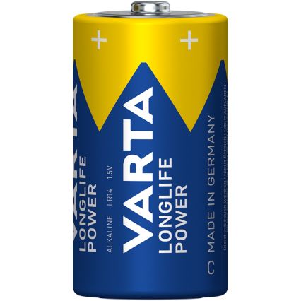 Varta 4914121422 - 2 unid. Pilha alcalina LONGLIFE POWER LR14/C 1,5V